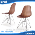 morden dining Chair with iron legs , Fancy Plastic material Chairs